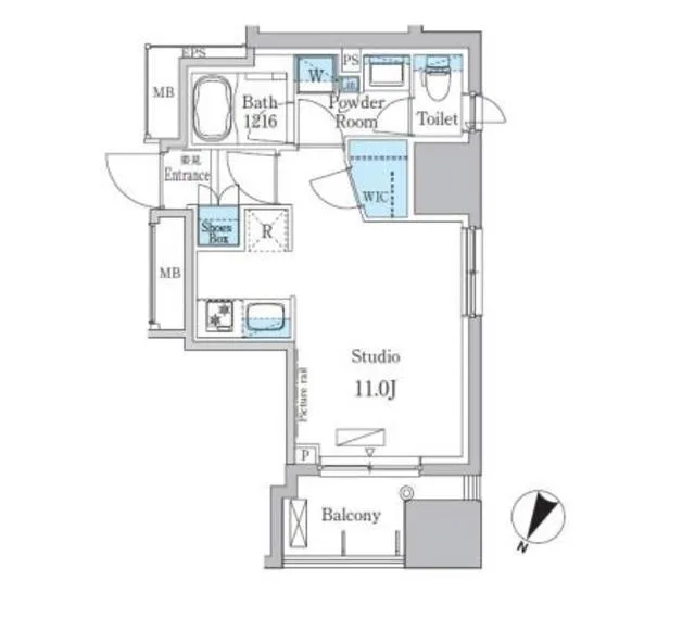 Park Axis Kodenmacho - Floor Plan - ["Floor plan", "Plan", "Diagram"]
