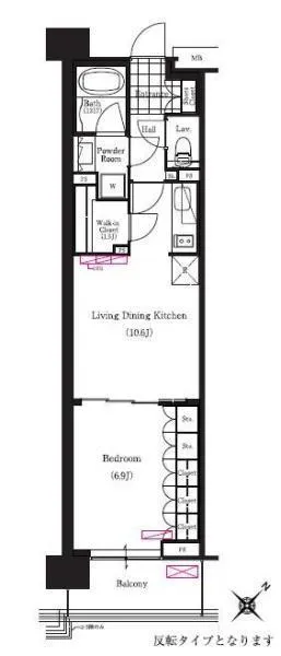 Brillia Ist Sangenjaya Ivy Terrace - Floor Plan - ["Rectangle", "Font", "Parallel"]