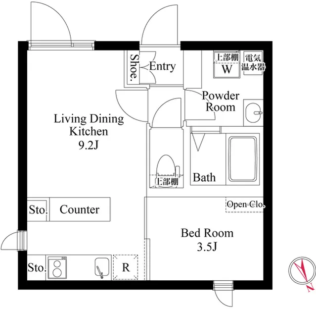 CASA FIORE Nippori - Floor Plan - ["White"]