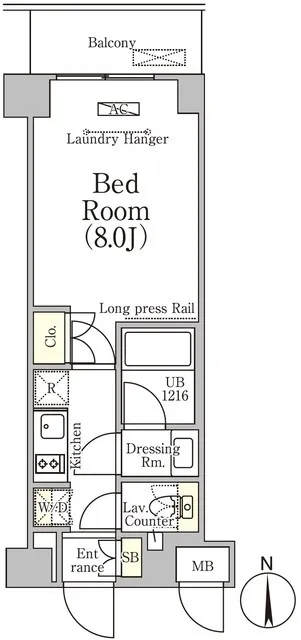Belfirth Omori Sanno - Floor Plan - []