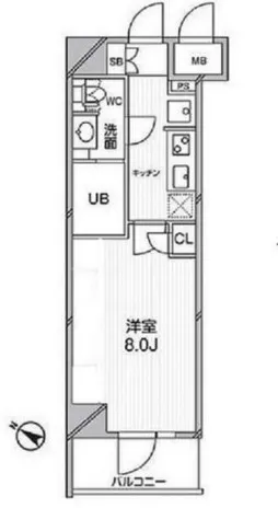 Elstanza Bunkyo Sendagi - Floor Plan - ["Apartment", "Tile Flooring"]