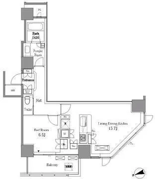 RESIDIA Tower Meguro Fudomae - Floor Plan - ["Diagram", "Plan", "Map"]