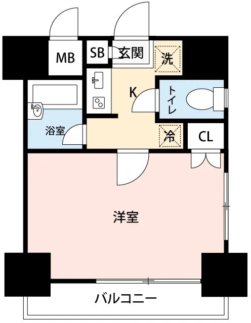 Mynavi STAY Tsukishima - Floor Plan - []