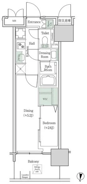 Brookside Residence Kiba - Floor Plan - []
