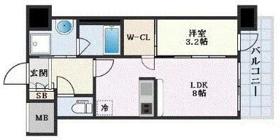 Comfortia Liv Kyobashi - Floor Plan - ["Apartment"]
