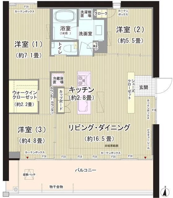 Gardenier Kinuta WEST - Floor Plan - ["Rectangle", "Font", "Parallel"]