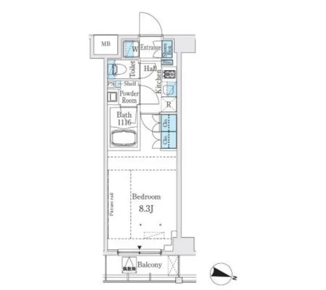 GLACIER Otsuka - Floor Plan - ["Schematic", "Rectangle", "Slope"]