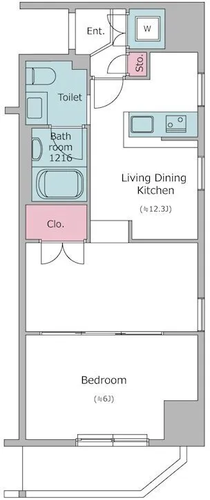 Residia Ueno Okachimachi - Floor Plan - ["White"]