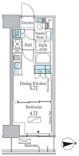 Park Axis Shinjuku Hyakunincho - Floor Plan - []