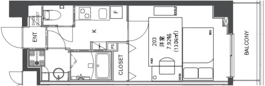 Hmlet Nakano Shinbashi - Floor Plan - ["Floor plan", "Technical drawing", "Diagram"]