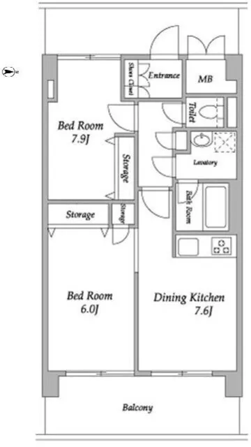 Comforia Higashishinagawa - Floor Plan - ["Diagram"]
