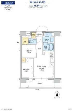 Proud Flat Nishikamata - Floor Plan - ["Diagram", "Floor plan"]