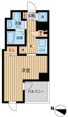 Esty Maison Musashikoyama - Floor Plan - ["Apartment", "Daylighting", "Home Door"]