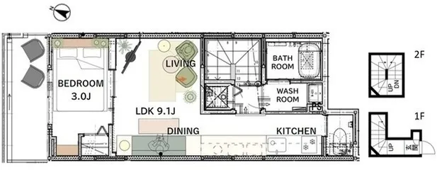 Astera Home Meguro Yutenji West - Floor Plan - []