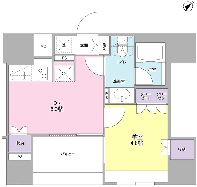 Comforia Ikebukuro DEUX - Floor Plan - ["White", "Floor plan", "Plan"]