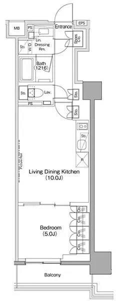 The Park Habio Meguro Sakuratei - Floor Plan - ["Rectangle", "Font", "Parallel"]
