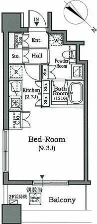 Horizon Place Akasaka - Floor Plan - []