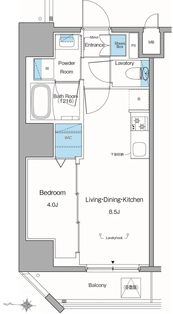 Lefon Livent Ikebukuro - Floor Plan - ["White", "Diagram", "Plan"]