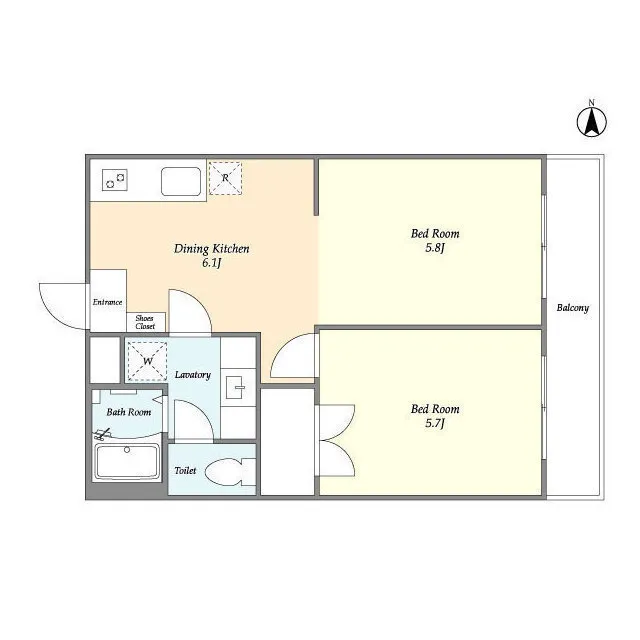 Wilterrace Nishi-Ikebukuro - Floor Plan - ["Rectangle", "Parallel", "Plan"]