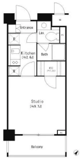 Park Cube Meguro Tower - Floor Plan - []
