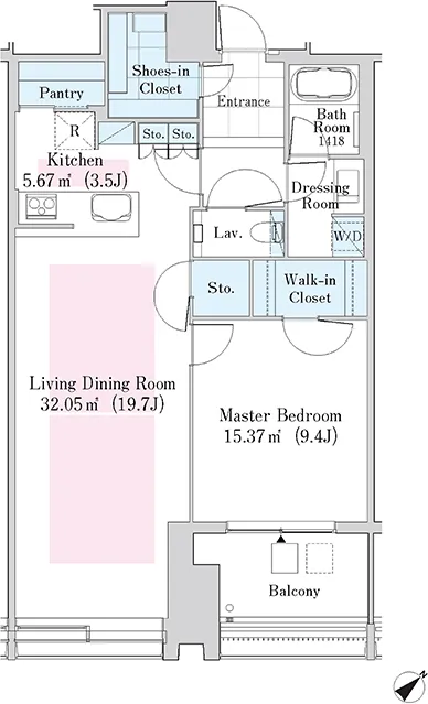 La Tour Shinjuku Garden - Floor Plan - ["Diagram", "Floor plan", "Plan"]