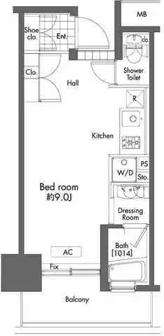 Prime Urban Hatsudai - Floor Plan - []