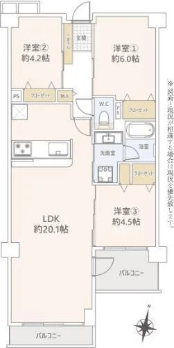 Cosmo Urawa Tokiwa, Room 306