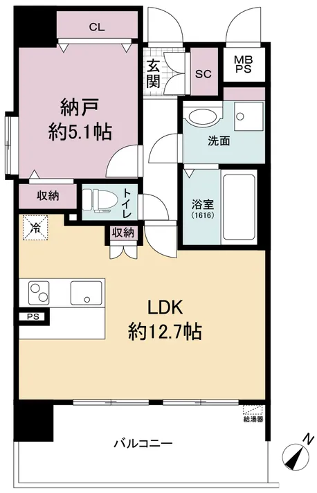 Splendid Nakanoshima WEST - Floor Plan - ["Apartment"]