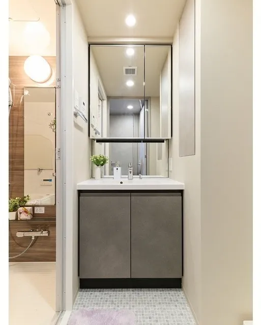 Baus Flats Kuramae - Interior - ["Flooring", "Plumbing fixture", "Bathroom cabinet"]