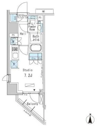Park Axis Kamata Station Gate - Floor Plan - ["Plan", "Diagram"]