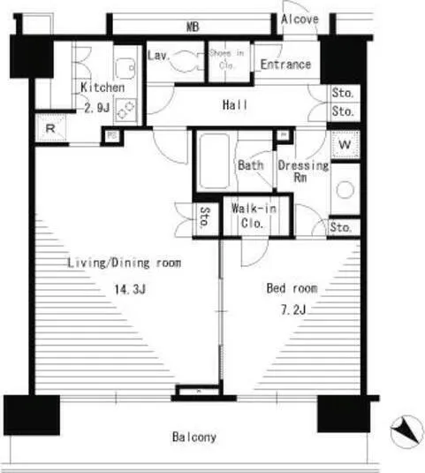 Park Axis Nihombashi Stage - Floor Plan - ["Floor plan", "Plan", "Text"]
