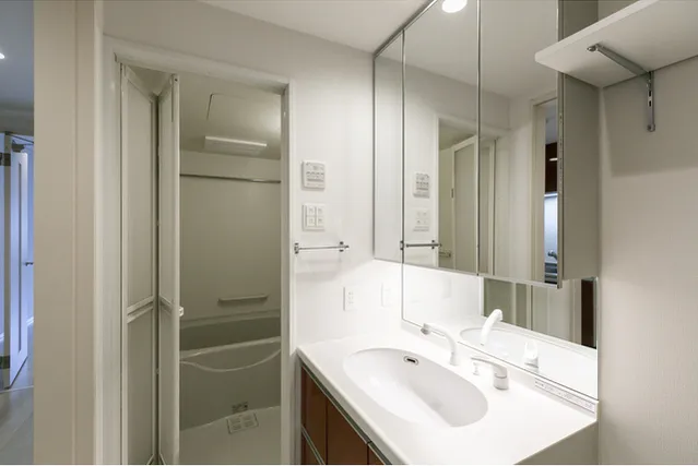 BLESS Kitashinjuku - Interior - ["Mirror", "Tap", "Plumbing fixture"]
