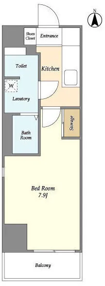 Plaire Duc Kameido 6-Chome - Floor Plan - ["White"]