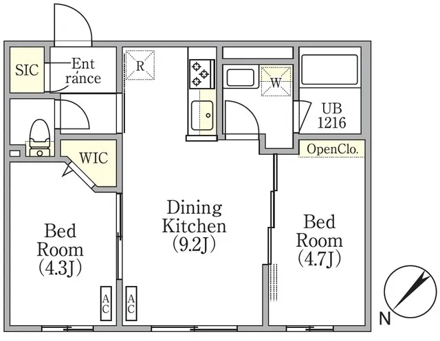 Zweite Kotake Mukaihara - Floor Plan - ["Rectangle", "Schematic", "Font"]