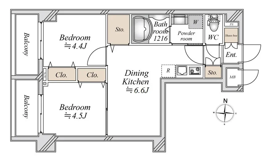 Open Bloom Higashimukojima - Floor Plan - ["Product", "Rectangle", "Font"]