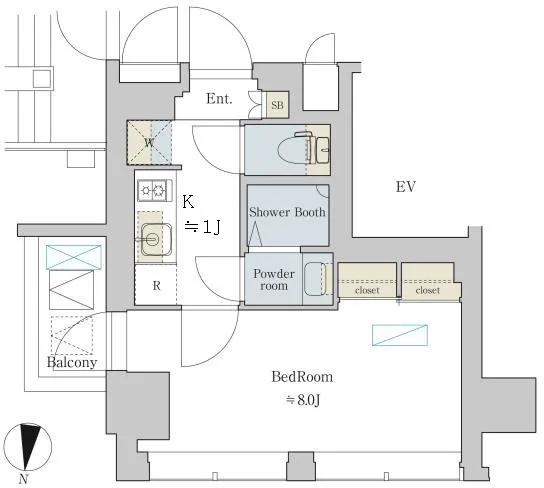 Brillia Ist Shibuya Honmachi - Floor Plan - ["Product", "Schematic", "Rectangle"]