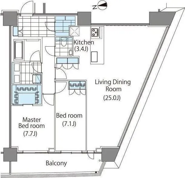 Comforia Shinjuku East Side Tower - Floor Plan - ["Floor plan", "Plan", "Diagram"]
