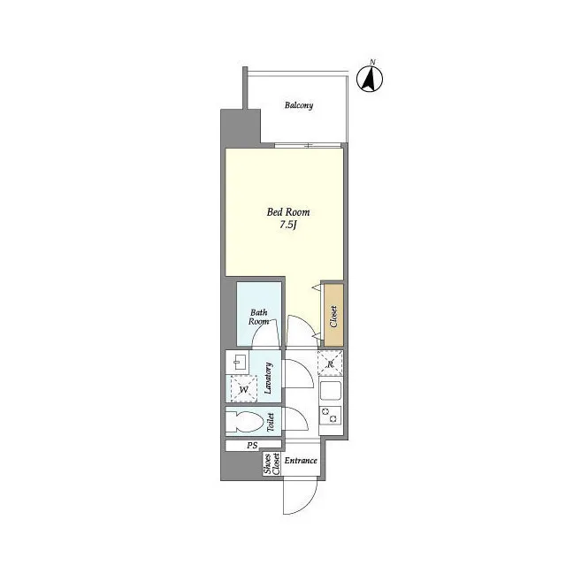 La Douceur Higashi Nakano - Floor Plan - ["Rectangle", "Parallel", "Font"]