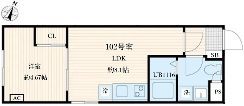 Aglaia Kanamecho - Floor Plan - ["Apartment"]