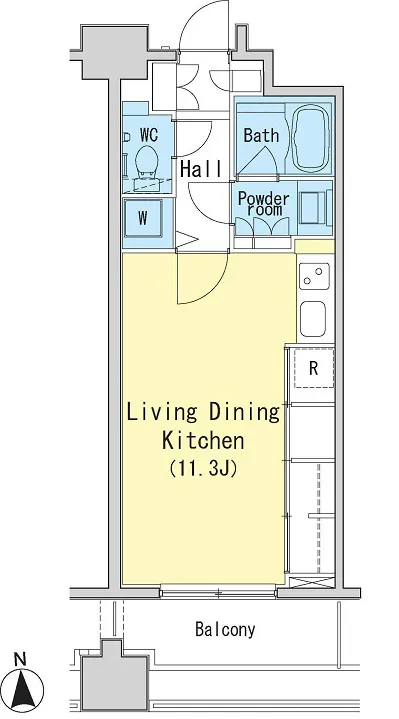 Residia Nishi Azabu - Floor Plan - ["Rectangle", "Font", "Parallel"]