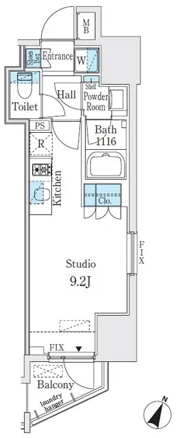 GLACIER Jimbocho - Floor Plan - ["Rectangle", "Parallel", "Font"]