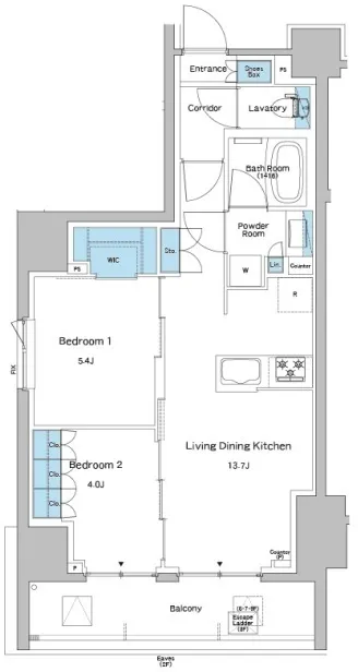 Lefon Progres Shimura Sakaue - Floor Plan - ["Rectangle", "Line", "Parallel"]