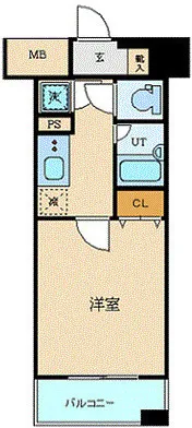 Palace Studio Ikebukuro Station - Floor Plan - ["Apartment"]