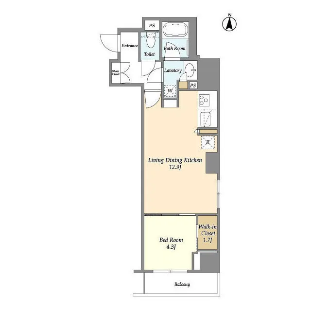 Asur Ryogoku - Floor Plan - ["Rectangle", "Slope", "Parallel"]
