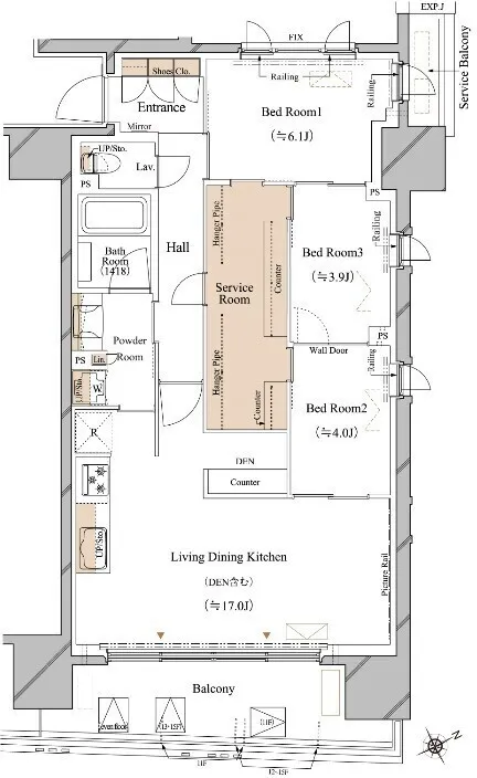 Blanciesta Asakusa Kuramae - Floor Plan - ["White", "Plan", "Diagram"]