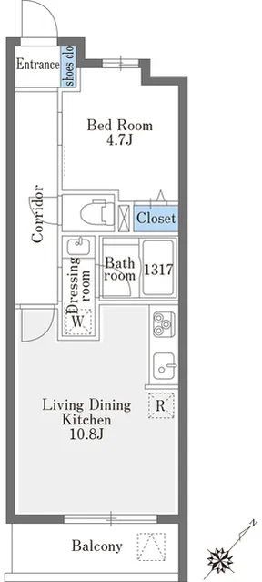 La Douceur Sugamo West - Floor Plan - []