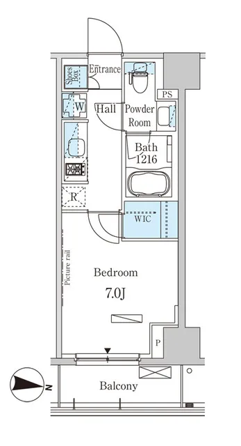 Park Axis Kiba Canal West - Floor Plan - ["Rectangle", "Font", "Parallel"]