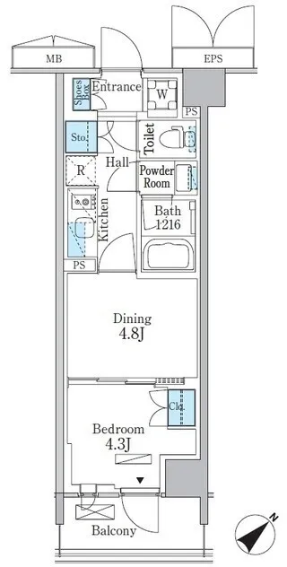 Park Axis Shinagawa Minamioi Park Front - Floor Plan - []