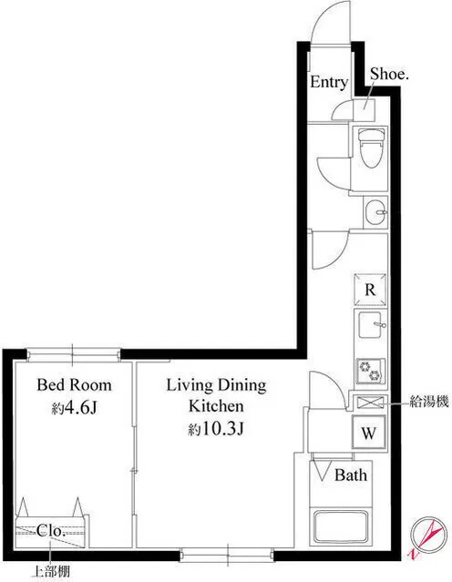 Urban Residence Itabashi - Floor Plan - ["White", "Diagram", "Plan"]