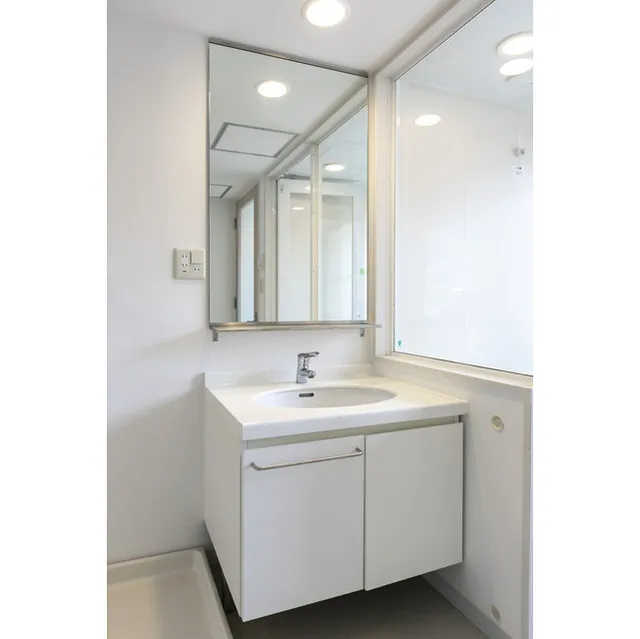 Shinonome Canal Court CODAN Building No.12 - Interior - ["Mirror", "Tap", "Sink"]